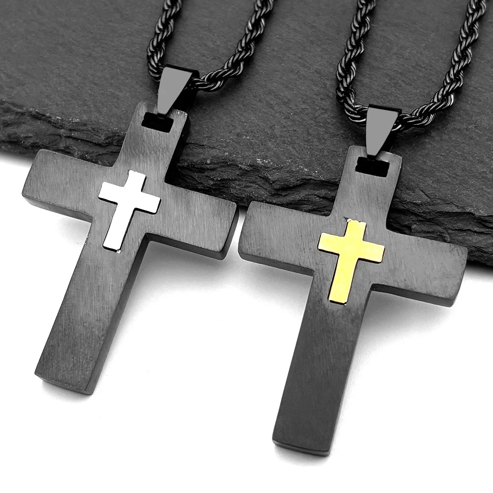 COLLAR CRUZ NEGRA