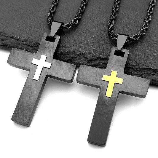 COLLAR CRUZ NEGRA
