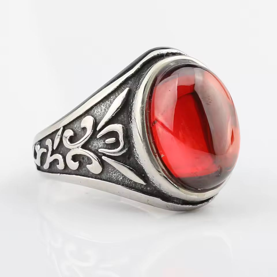 ANILLO PIEDRA OVALADA VINTAGE