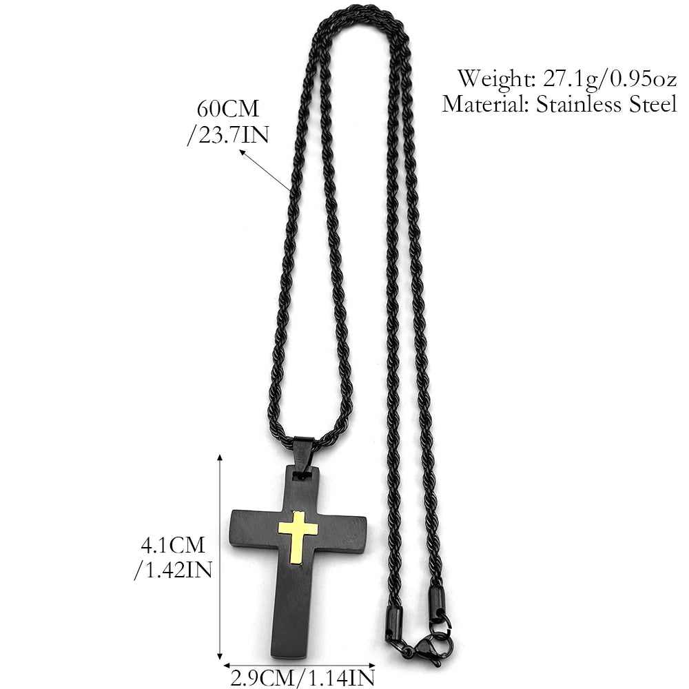 COLLAR CRUZ NEGRA