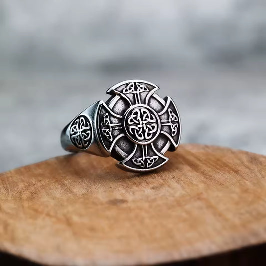 ANILLO CRUZ NUDO VIKINGO