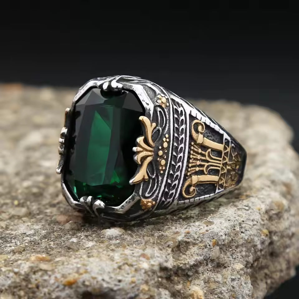 ANILLO PIEDRA VERDE