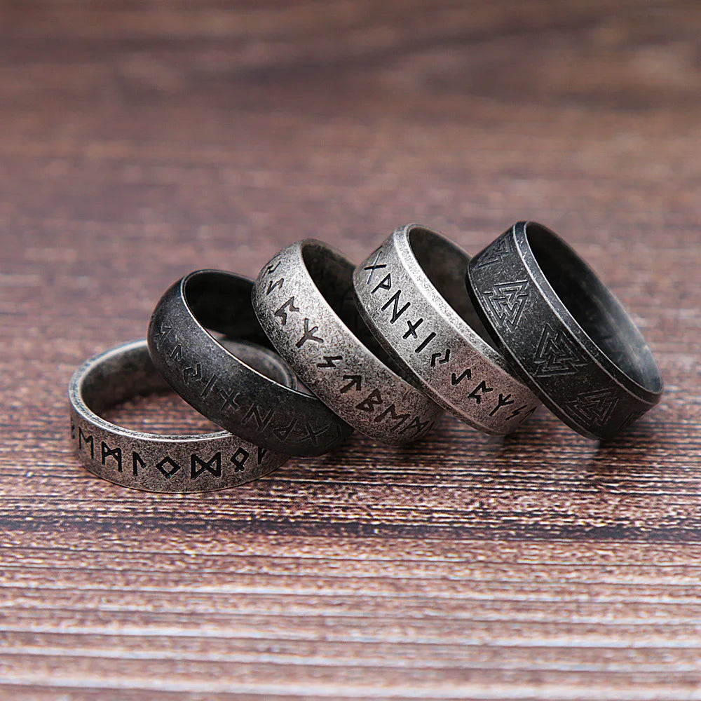 ANILLO LISO LETRA VIKINGAS