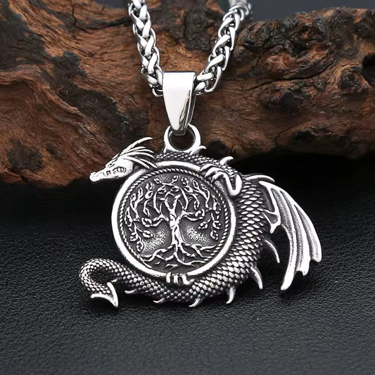 COLLAR DRAGON Y ARBOL DE LA VIDA