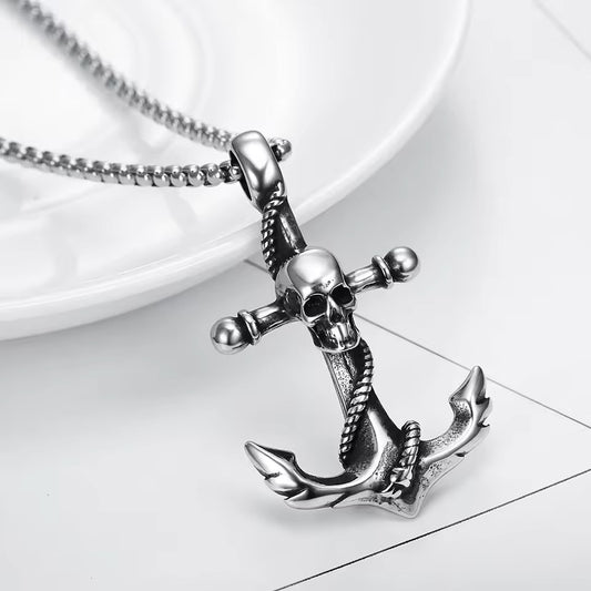 COLLAR ANCLA CON CALAVERA