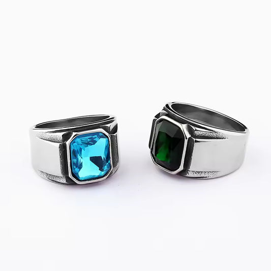 ANILLO PLATADO CON PIEDRA