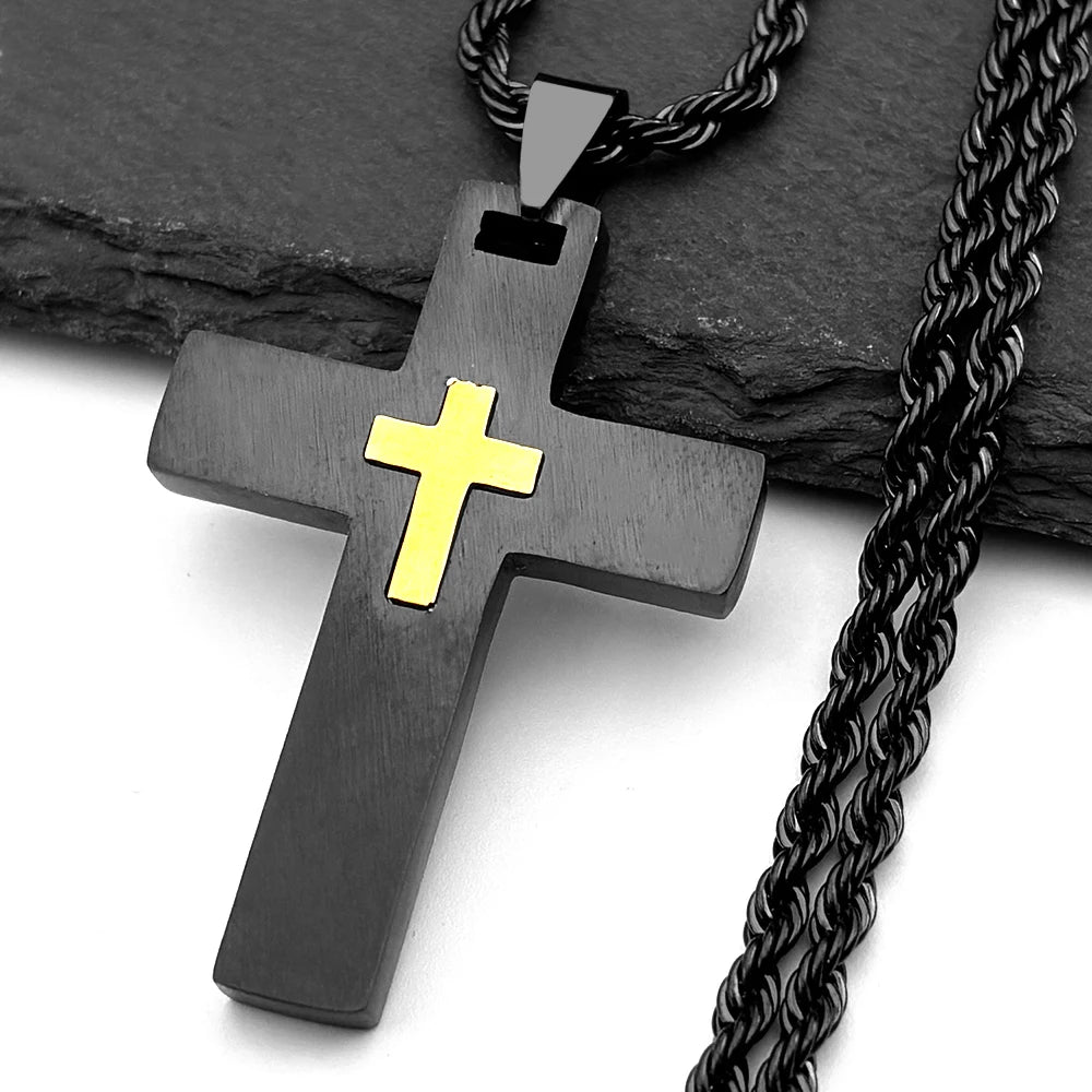 COLLAR CRUZ NEGRA