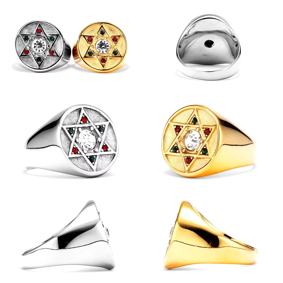 ANILLO ESTRELLA DE DAVID DIAMANTES