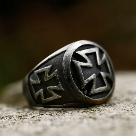 ANILLO CRUZ ENVEJECIDA