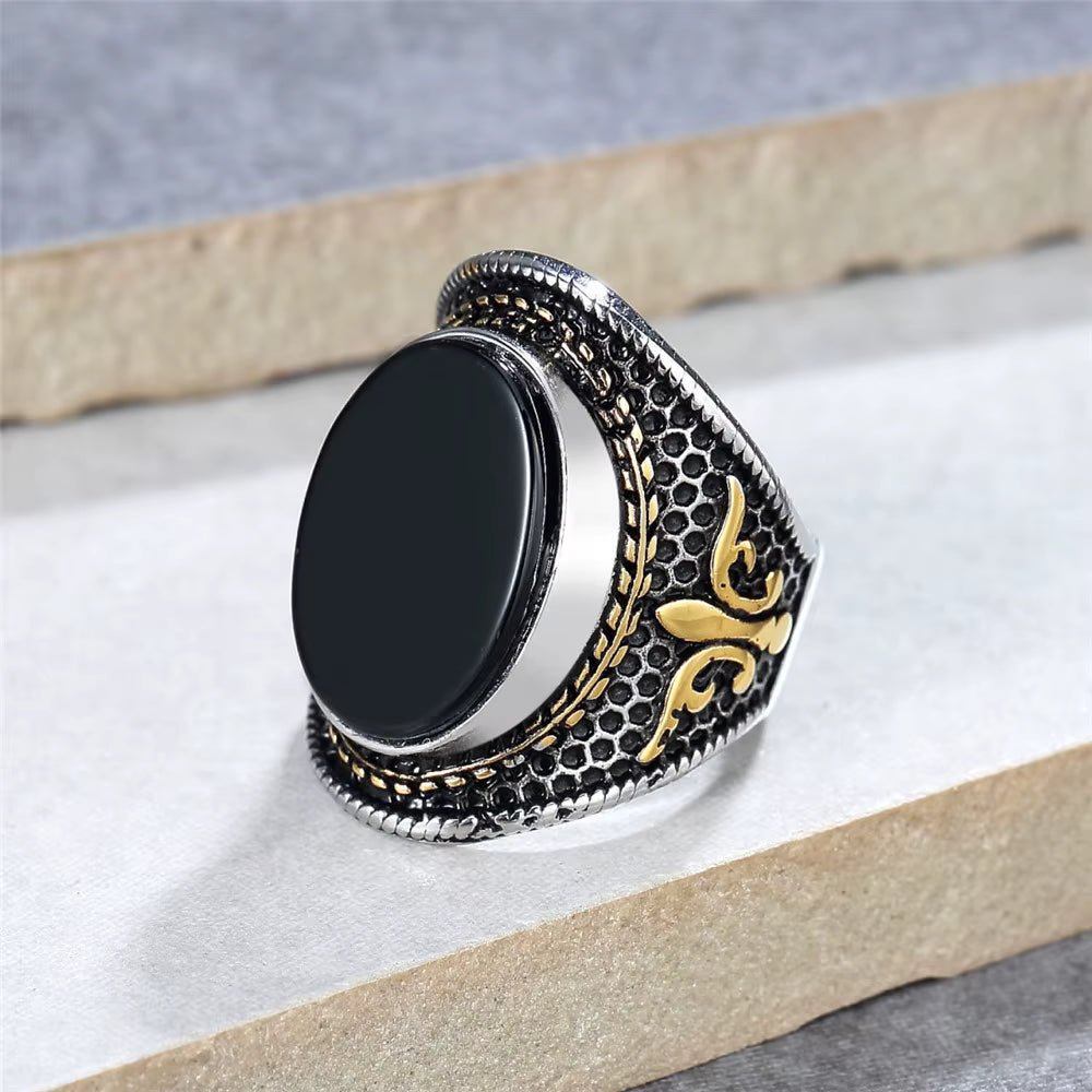 ANILLO PIEDRA OVALADA