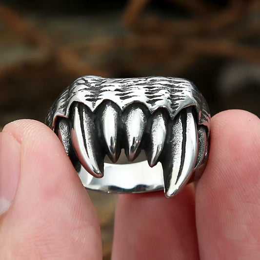 ANILLO DIENTES ANIMAL