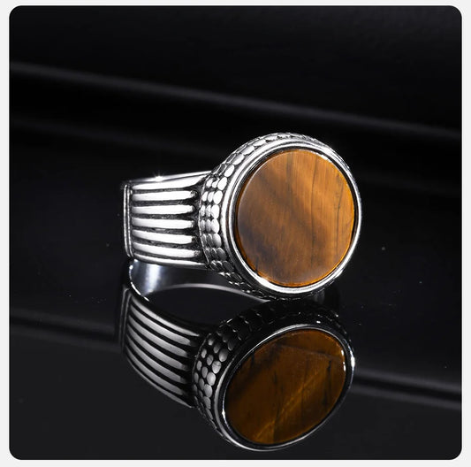 ANILLO PIEDRA OJO DE TIGRE