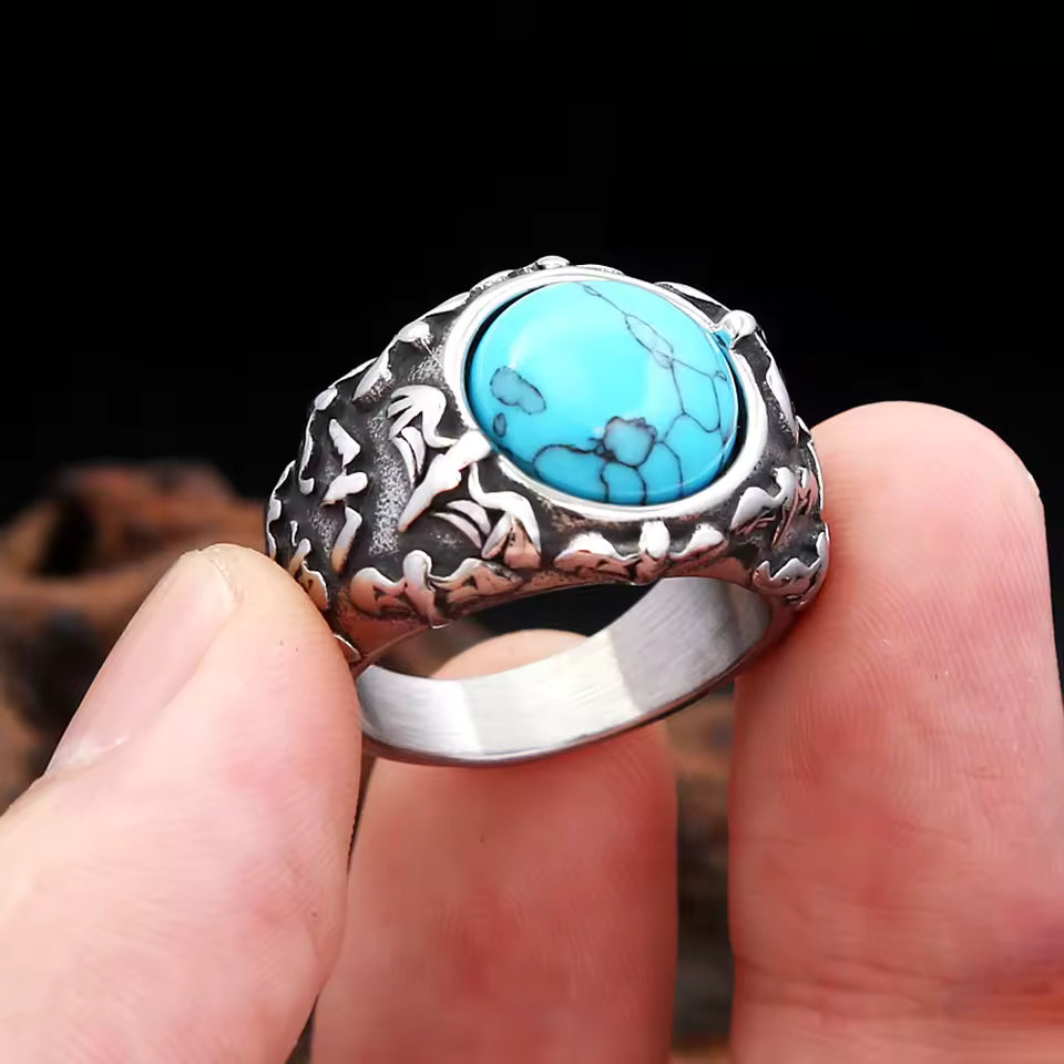 ANILLO PIEDRA Y MURCIELAGOS