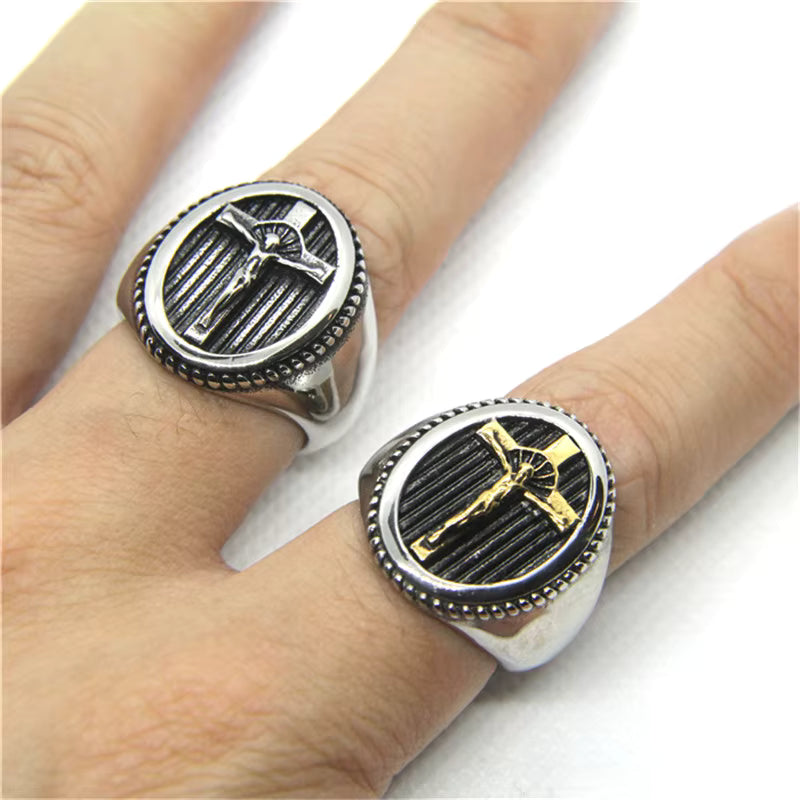 ANILLOS CRUZ CON JESUS