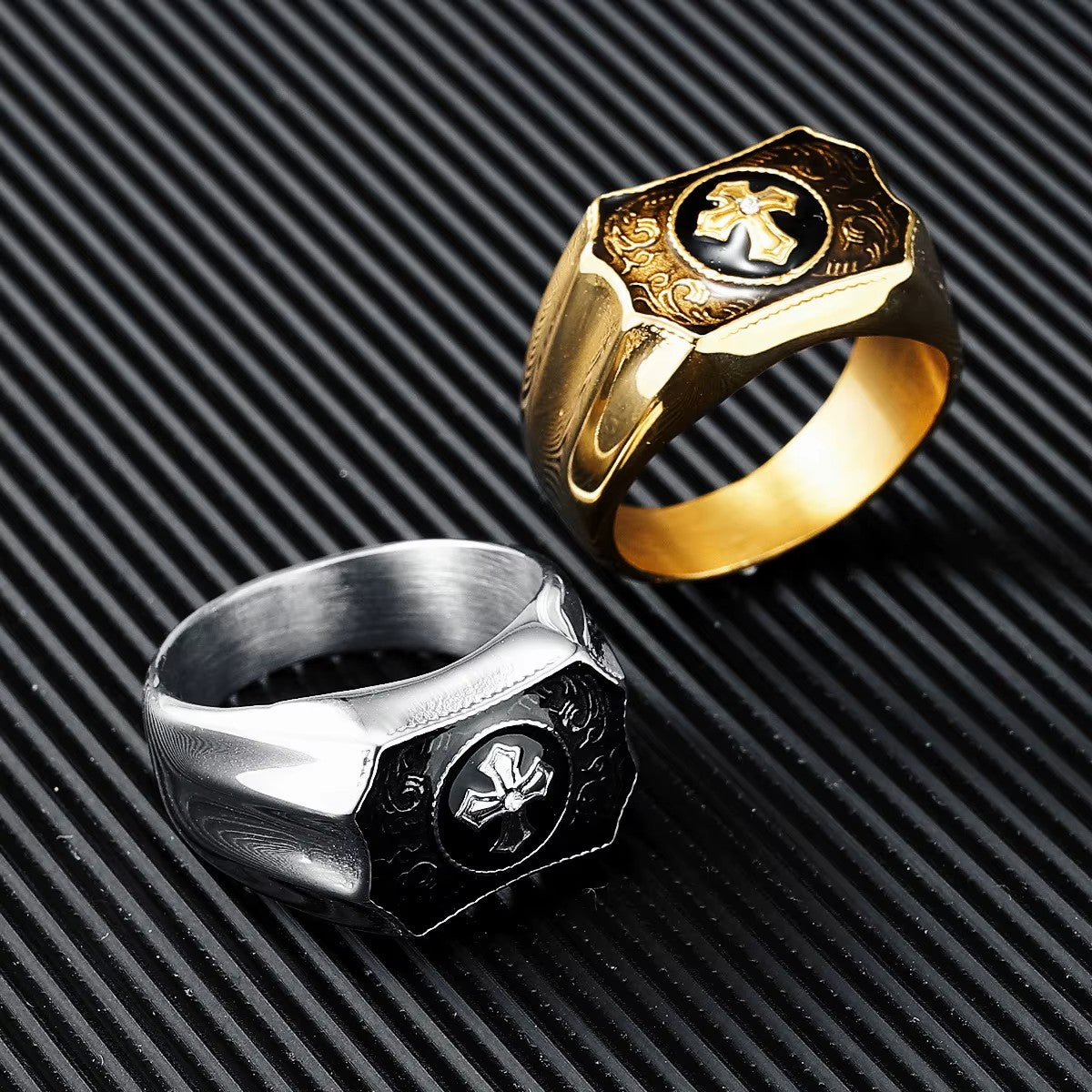 ANILLO CRUZADO RECTANGULAR