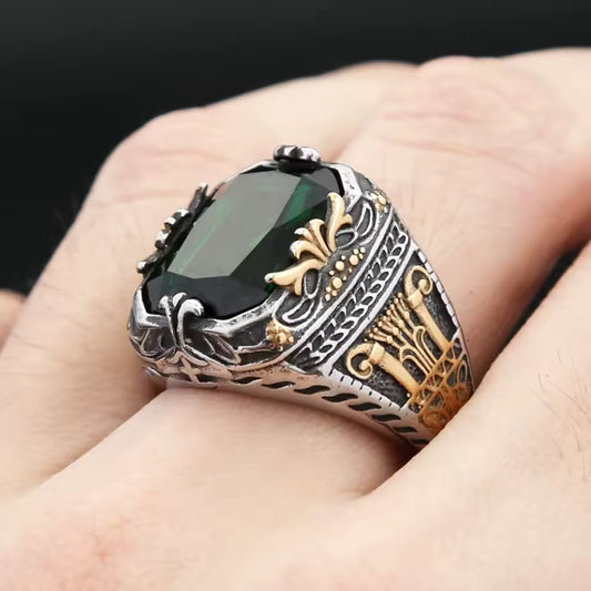ANILLO PIEDRA VERDE