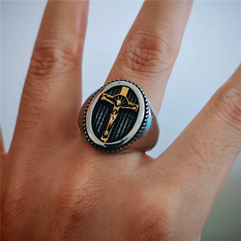 ANILLOS CRUZ CON JESUS