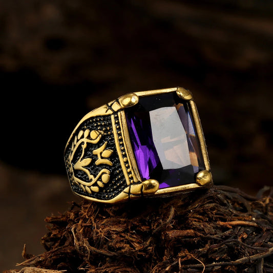 ANILLO PIEDRA CON ESCUDO