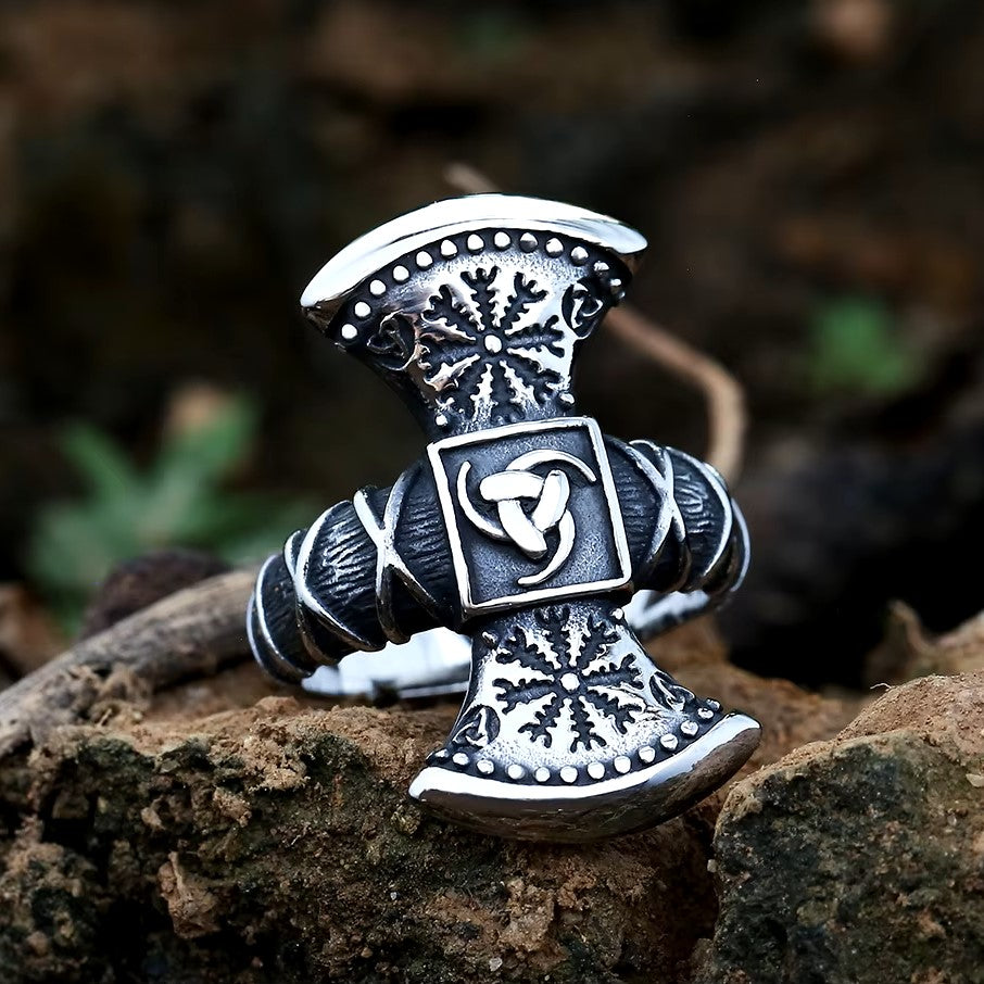 ANILLO HACHA VIKINGA