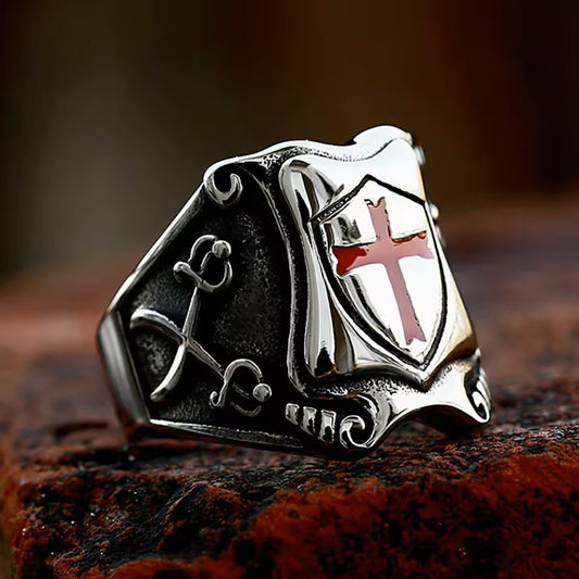 ANILLO ESCUDO TEMPLARIO