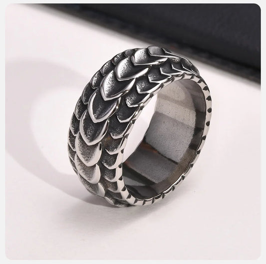 ANILLO LISO PIEL DE GRAGON