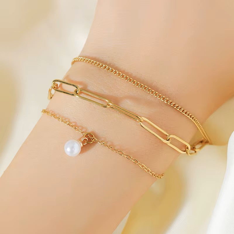 SET COLLAR Y PULSERA TRIPLE