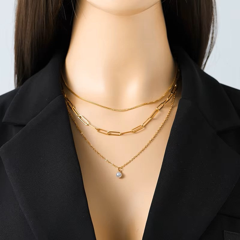 SET COLLAR Y PULSERA TRIPLE