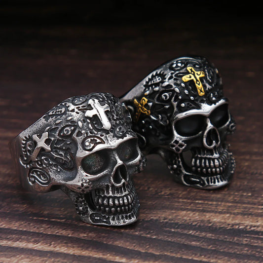 ANILLO CALAVERA CRUZ