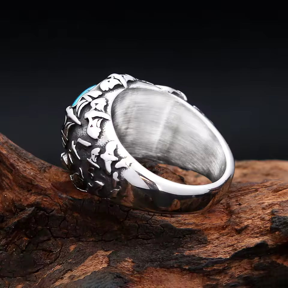 ANILLO PIEDRA Y MURCIELAGOS