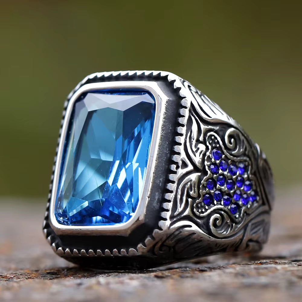 ANILLO VINTAGE PIEDRA RECTANGULAR