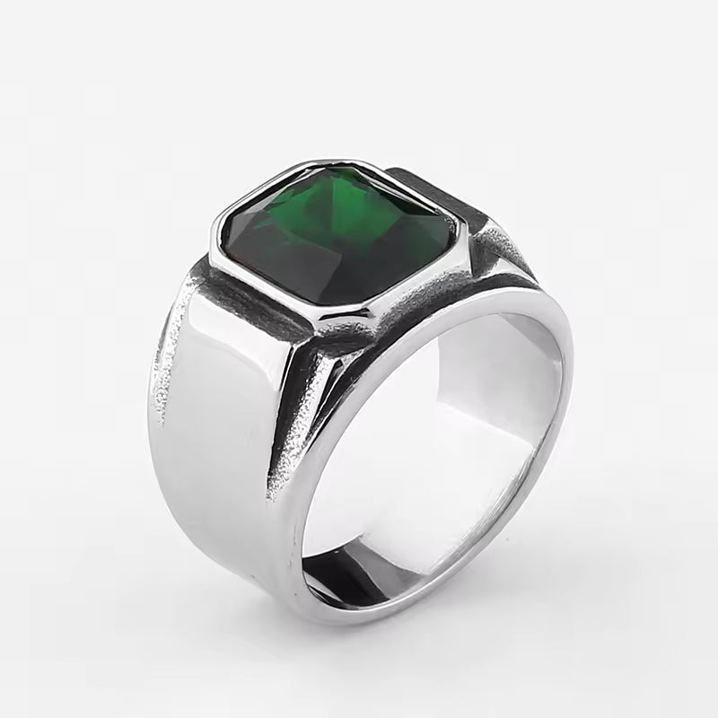 ANILLO PLATADO CON PIEDRA