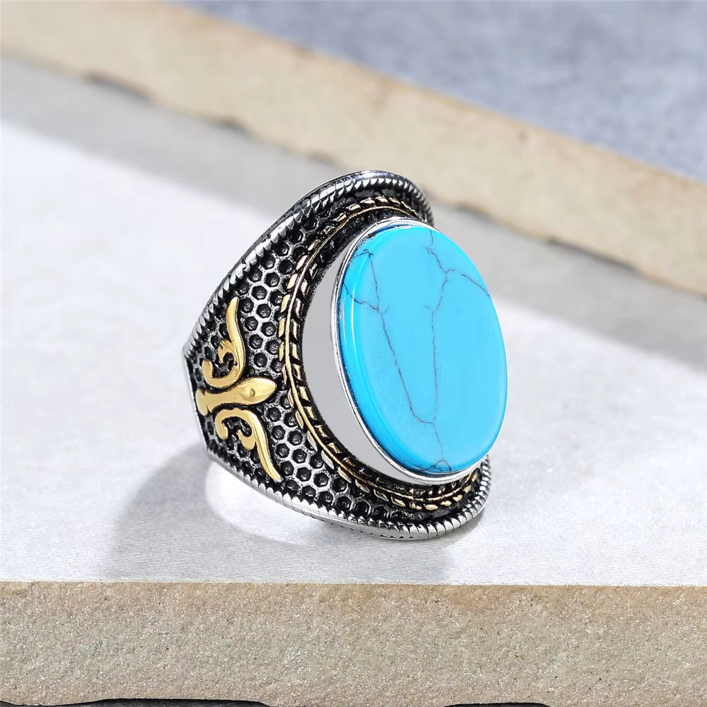 ANILLO PIEDRA OVALADA