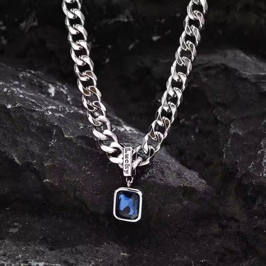 COLLAR CON PIEDRA RECTANGULAR