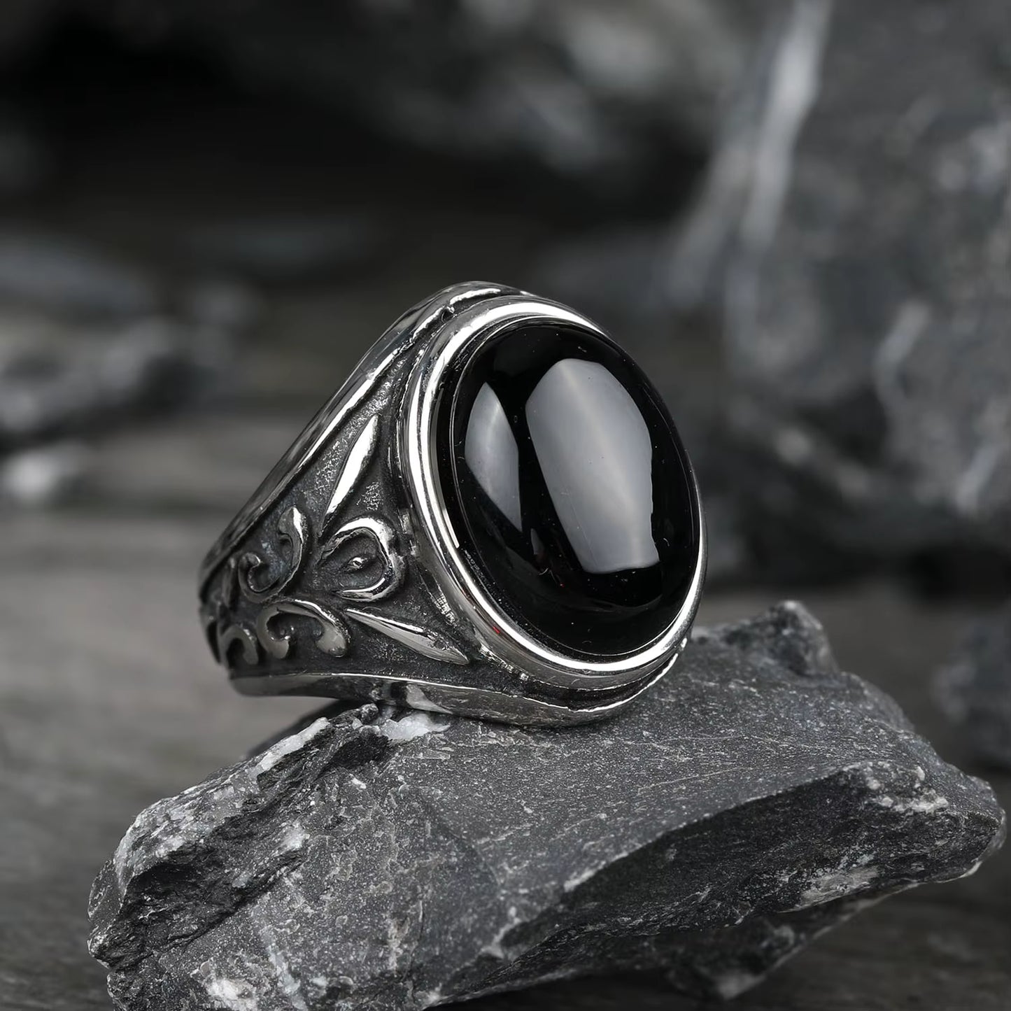 ANILLO PIEDRA OVALADA VINTAGE