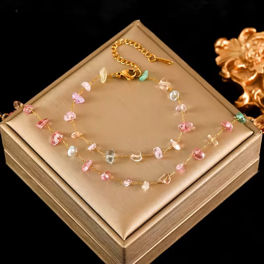SET COLLAR Y PULSERA PIEDRAS