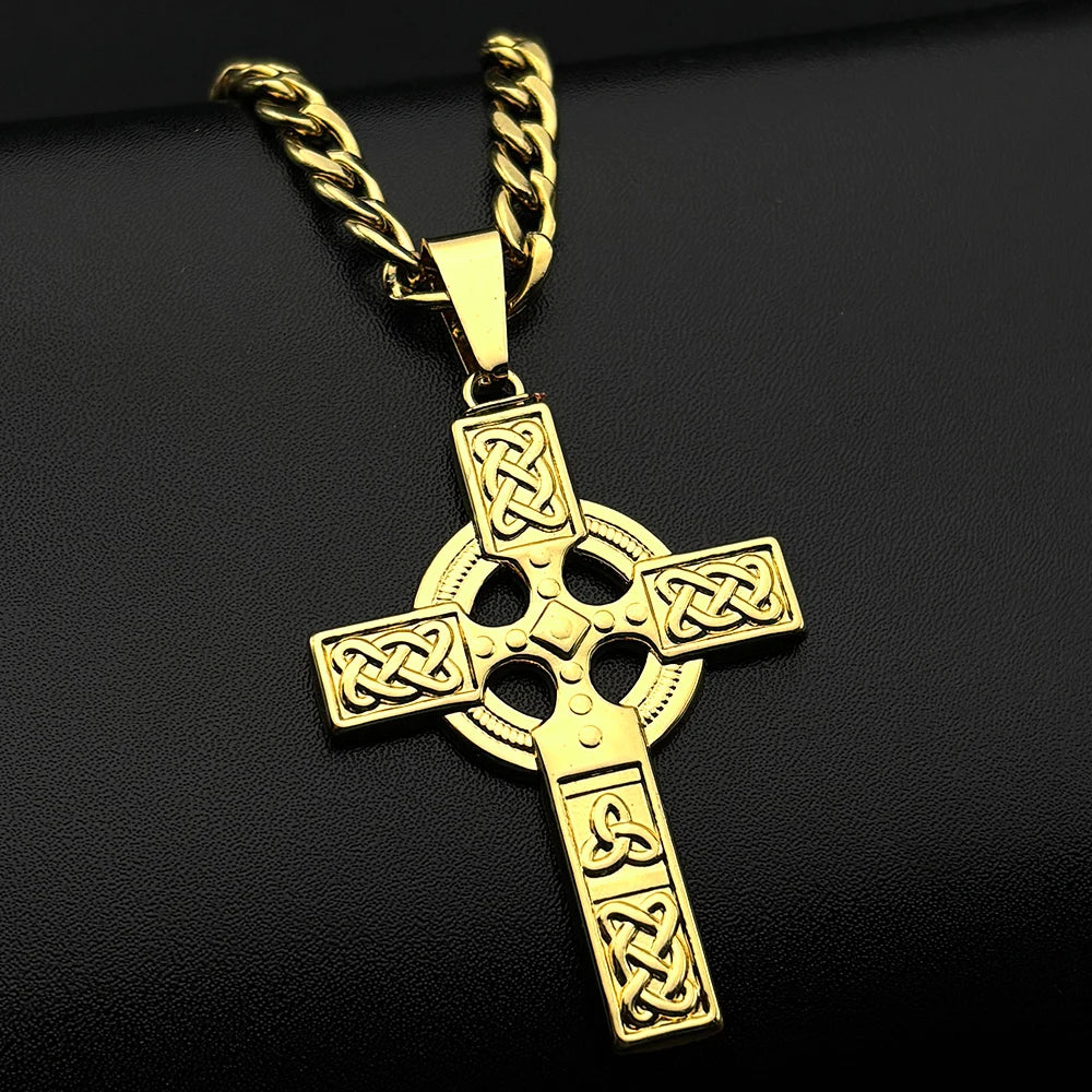 COLLAR CRUZ CON NUDO NORDICO