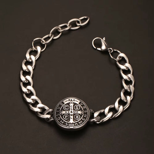 PULSERA SAN BENITO TIPO CADENA