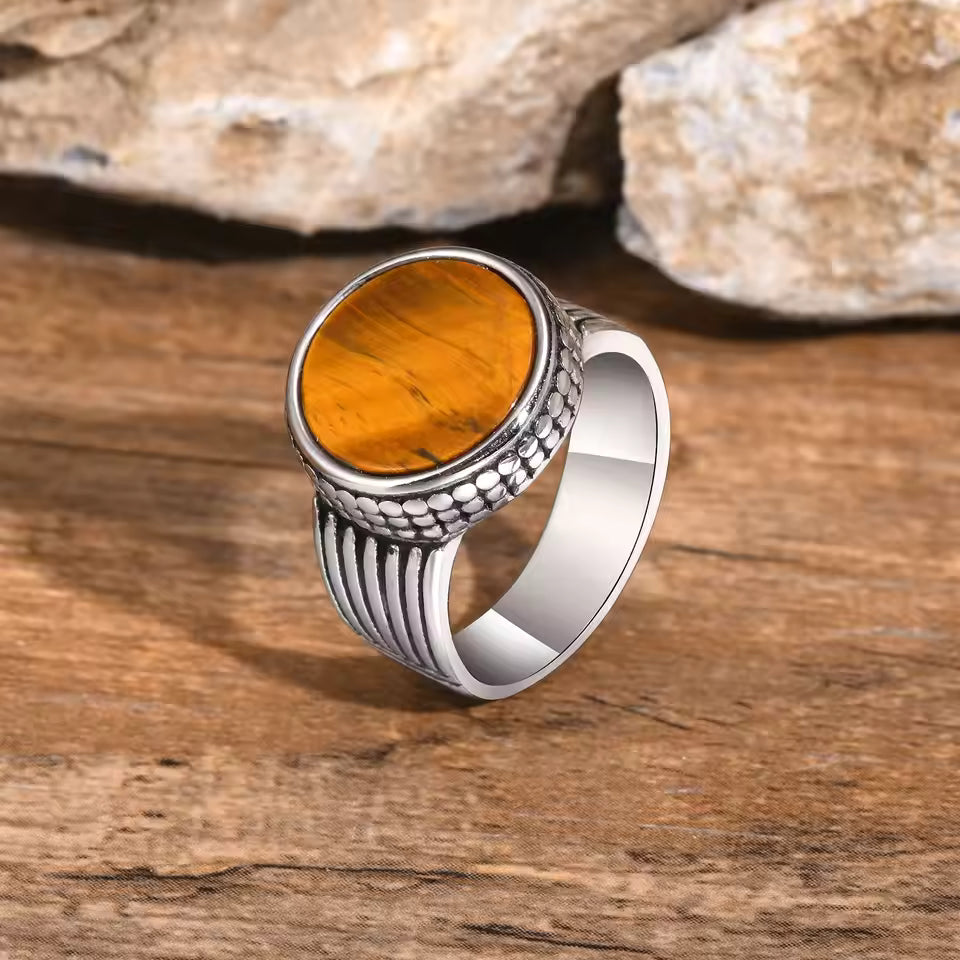 ANILLO PIEDRA OJO DE TIGRE