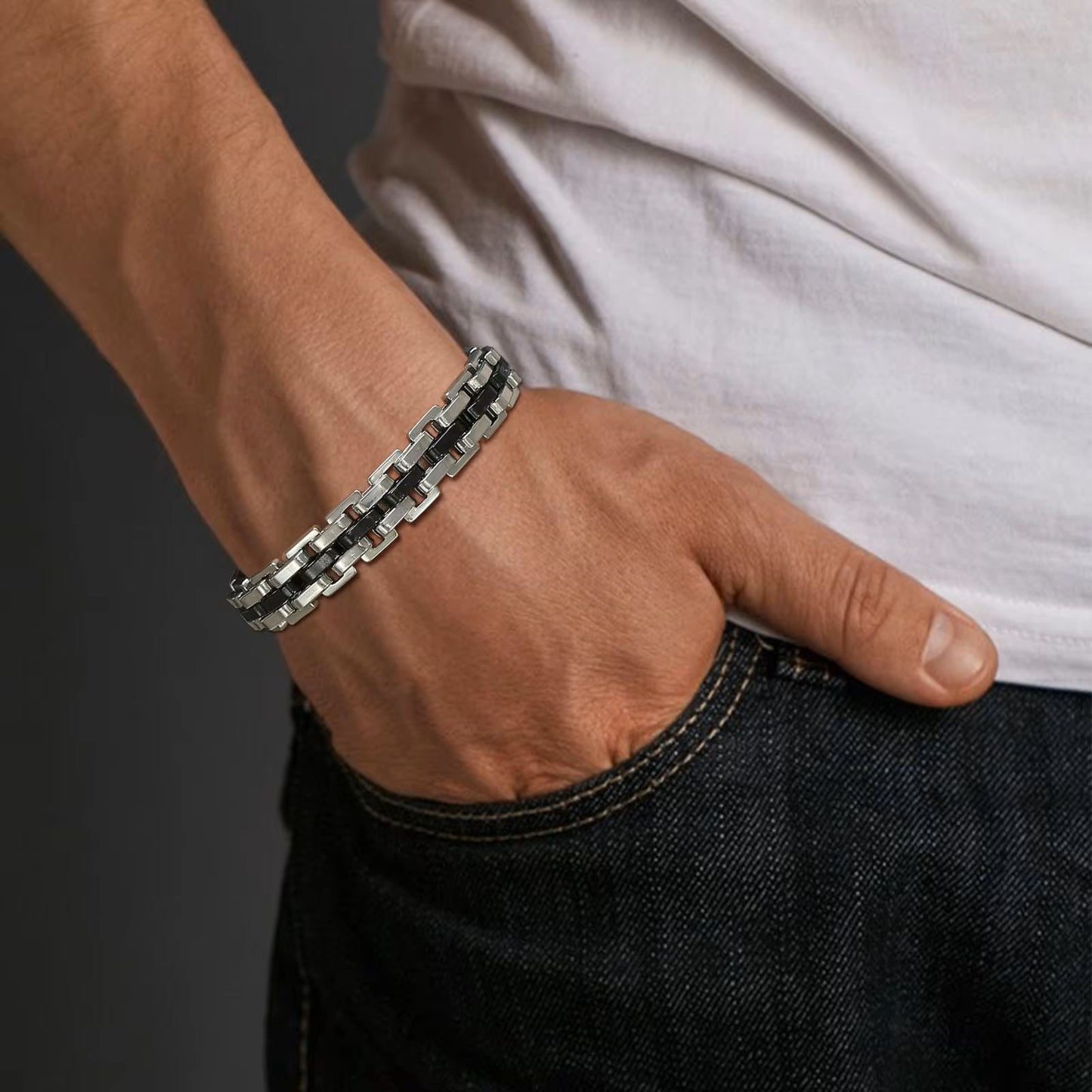 PULSERA TIPO CADENA ESLABONES