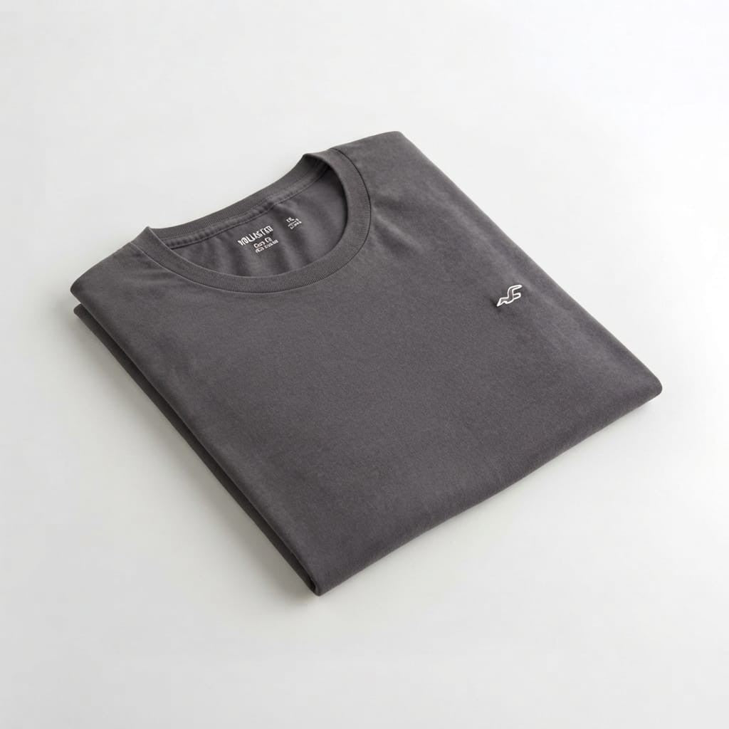 FRANELA GRIS MEDIO LOGO CON BLANCO