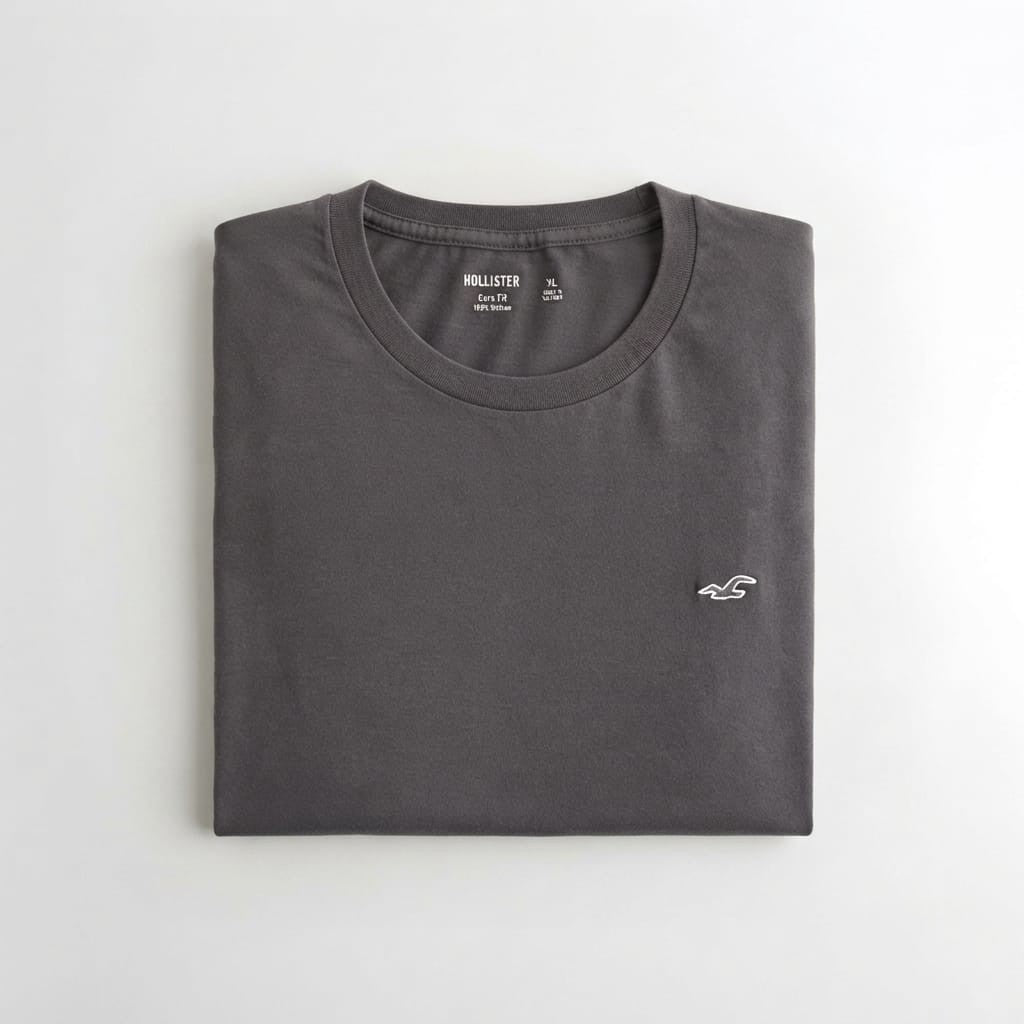 FRANELA GRIS MEDIO LOGO CON BLANCO