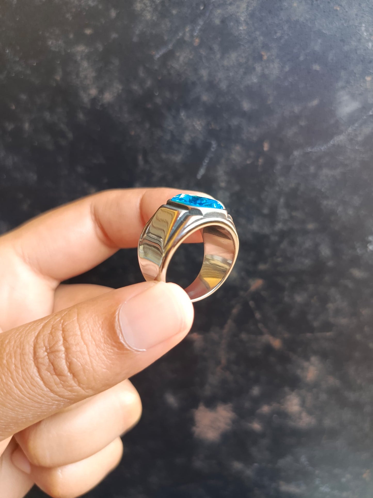 ANILLO PIEDRA AZUL